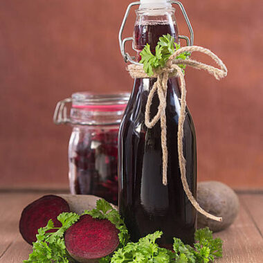 Pickled beetroot and beetroot juice